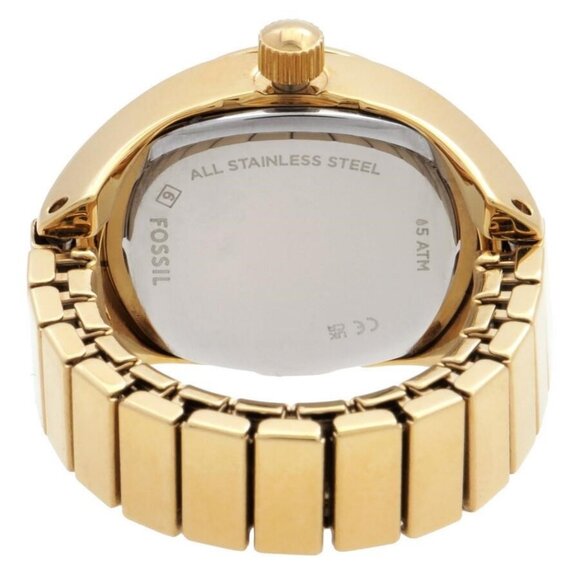 NWT Authentic Fossil Watch Ring Quartz Women's Watch - Picture 3 of 3